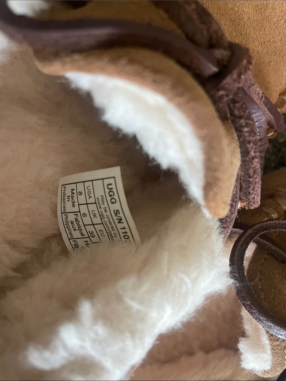 UGG Women's Dakota Slippers in a chestnut suede - Picture 4 of 4